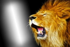 Фотоэффект - Неоновый лев