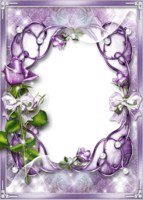 Рамка для фото – Фиолетовая роза