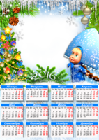 Календарь на 2016 год - Маша Снегурочка