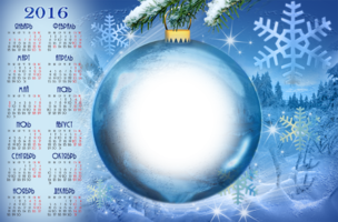 Календарь - Елочный шар
