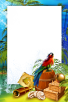 Рамка морская - Экзотический попугай