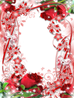 Рамка с цветами - Красные розы