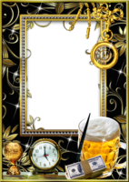 Мужская рамка - Золотая с пивом