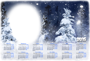 Зимний календарь на 2015 год