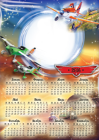 Календарь для мальчиков с самолетами