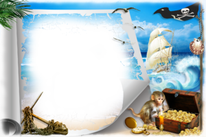 Детская рамка - Сокровище моря