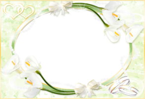 Свадебная рамка – Нежные лилии