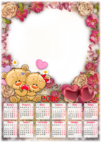 Календарь - С мишками Тедди