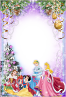 Рамка - Новогодние принцессы